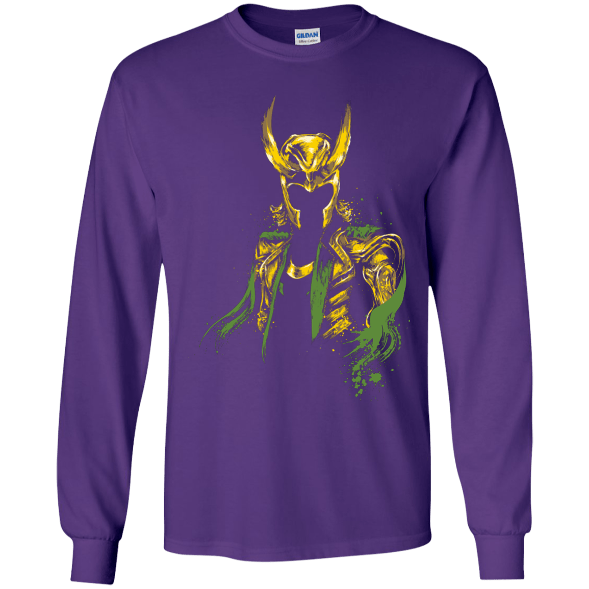 T-Shirts Purple / YS God of Mischief Youth Long Sleeve T-Shirt