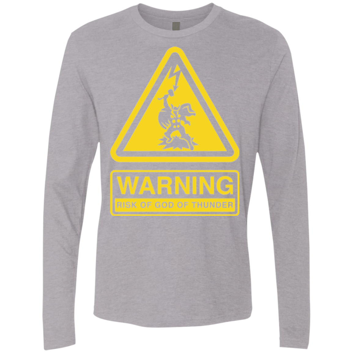 T-Shirts Heather Grey / S God of Thunder Men's Premium Long Sleeve