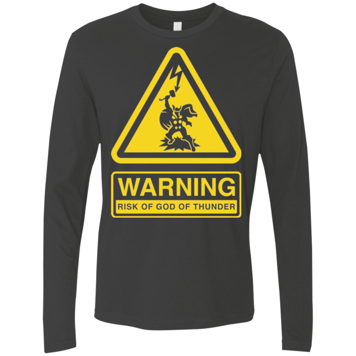 T-Shirts Heavy Metal / S God of Thunder Men's Premium Long Sleeve
