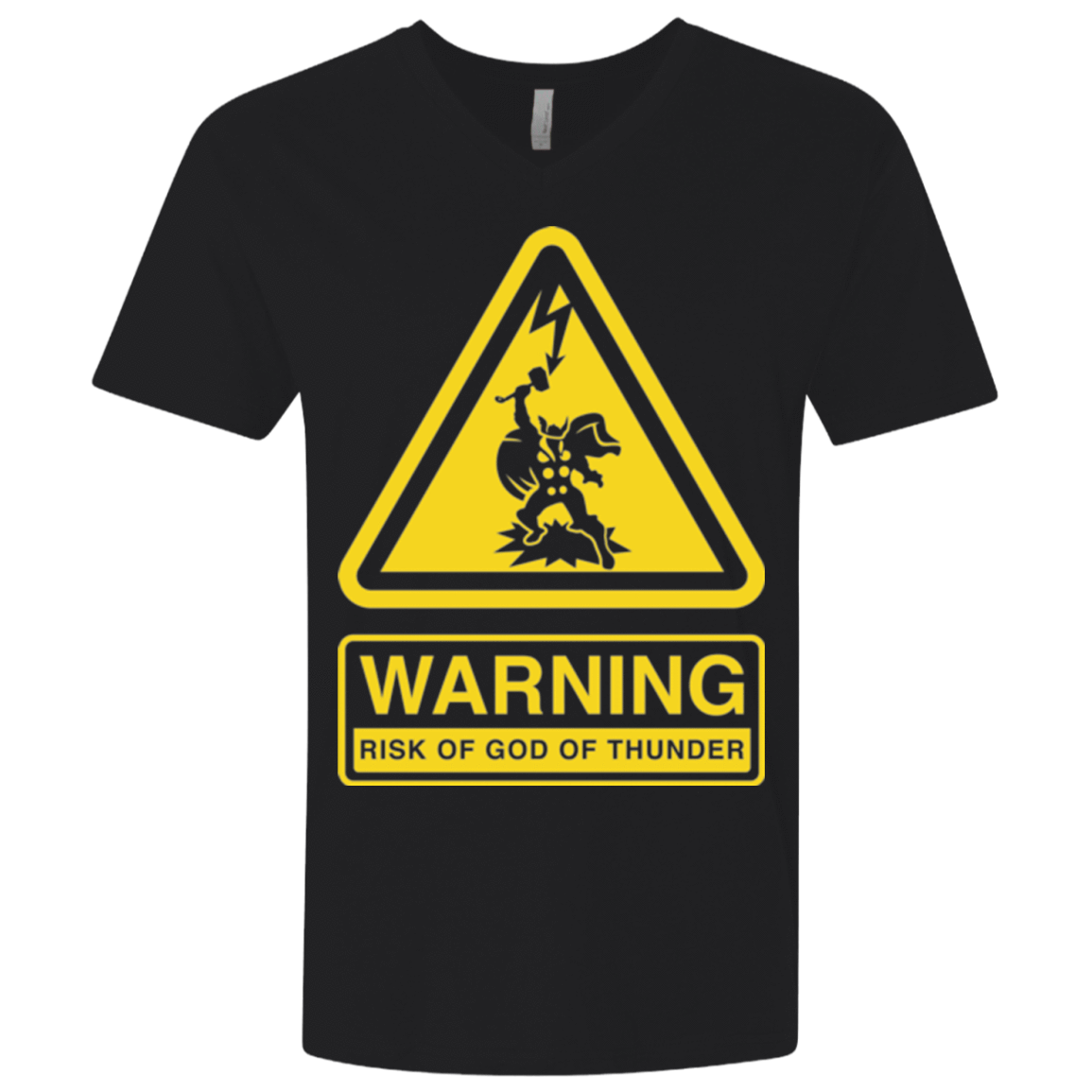 T-Shirts Black / X-Small God of Thunder Men's Premium V-Neck