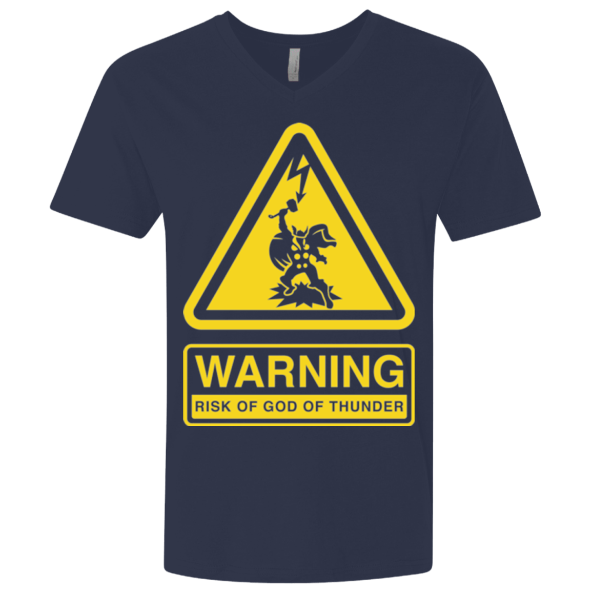 T-Shirts Midnight Navy / X-Small God of Thunder Men's Premium V-Neck