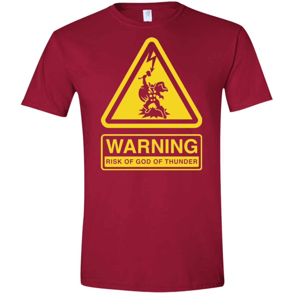 T-Shirts Cardinal Red / S God of Thunder Men's Semi-Fitted Softstyle