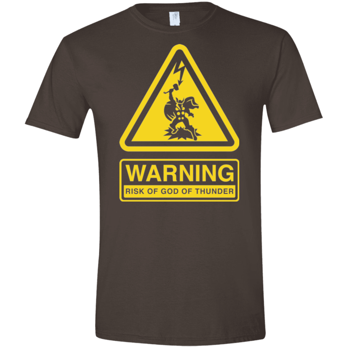 T-Shirts Dark Chocolate / S God of Thunder Men's Semi-Fitted Softstyle