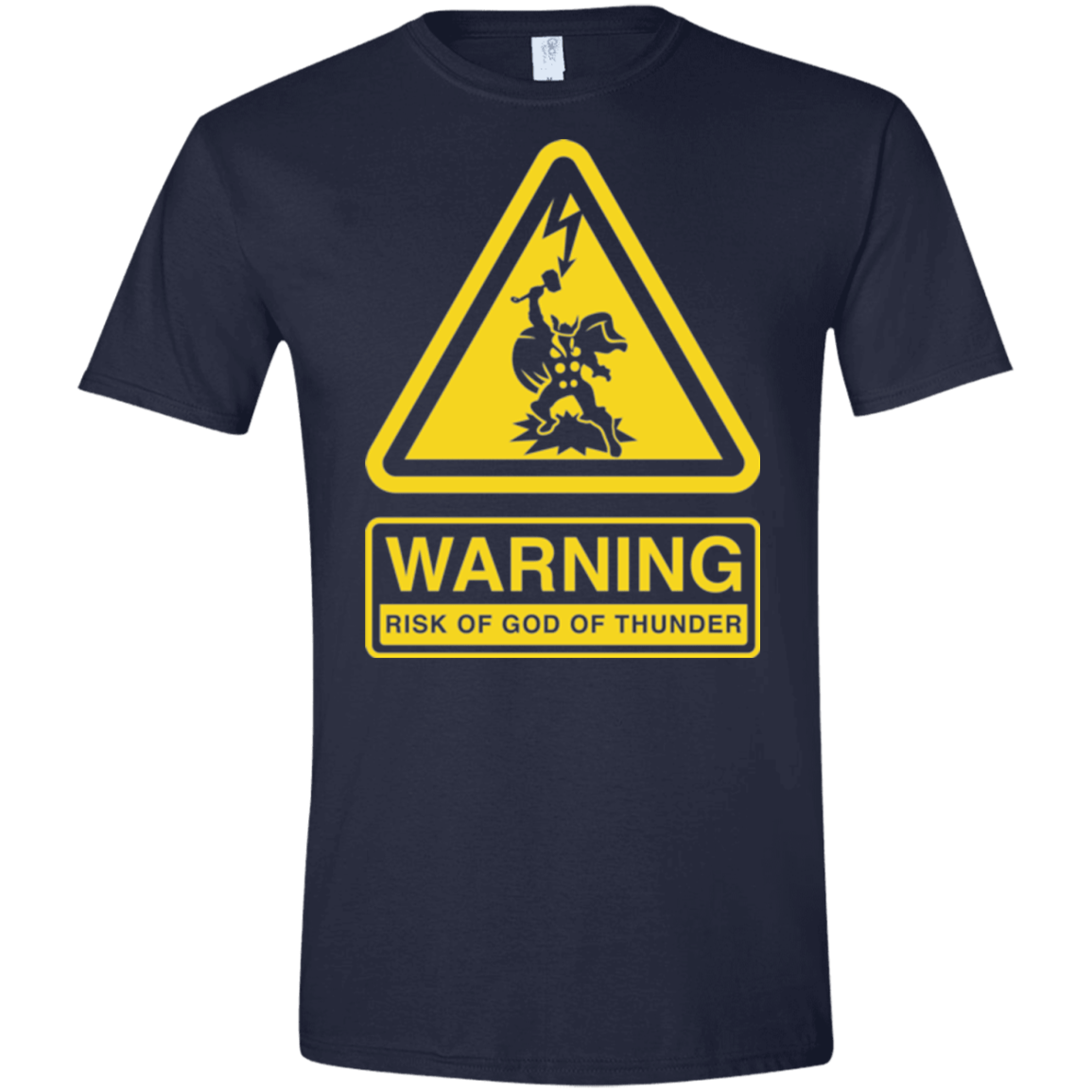 T-Shirts Navy / X-Small God of Thunder Men's Semi-Fitted Softstyle