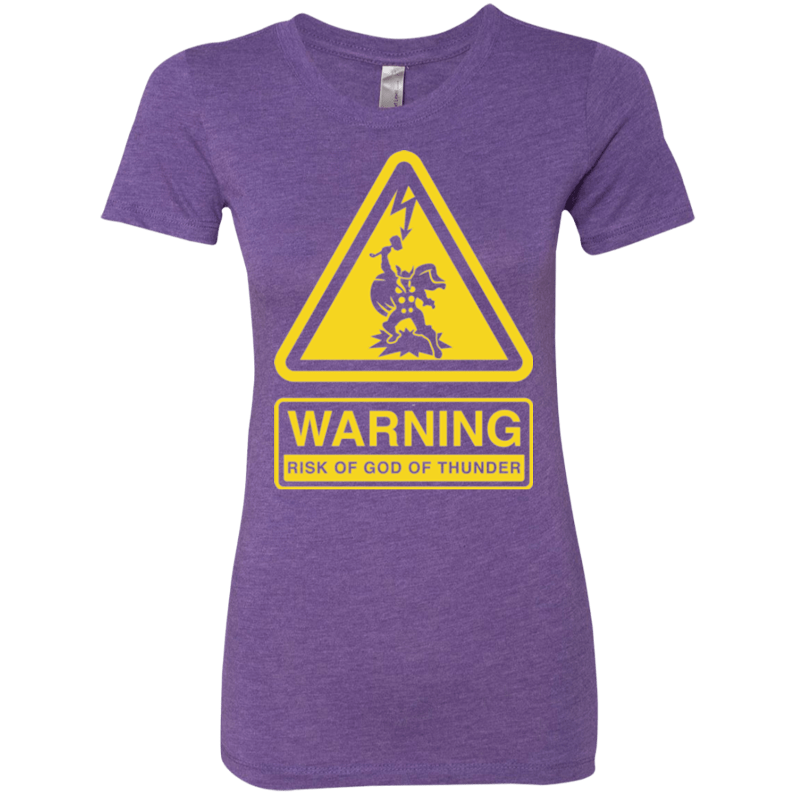 T-Shirts Purple Rush / S God of Thunder Women's Triblend T-Shirt