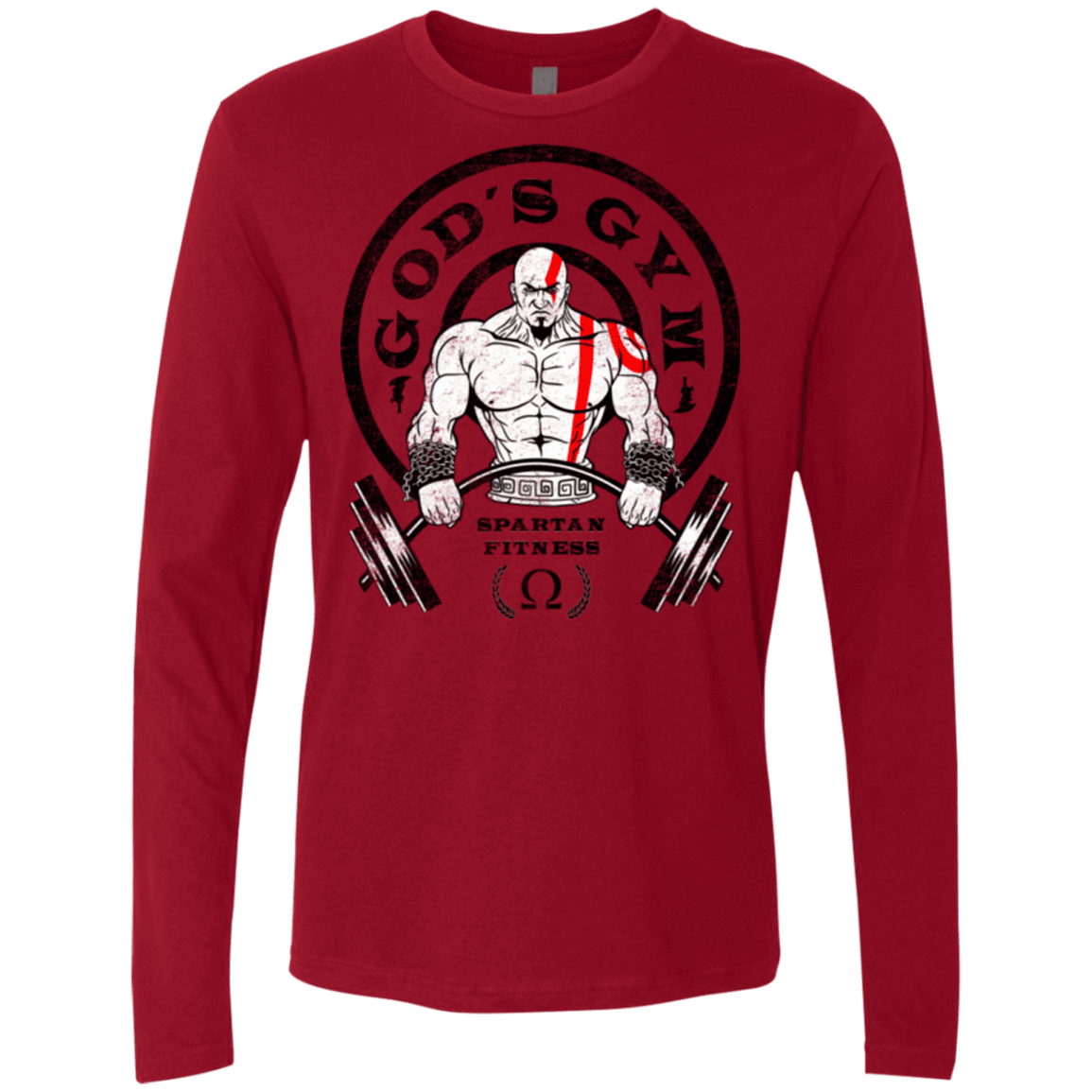 T-Shirts Cardinal / Small God's Gym Men's Premium Long Sleeve