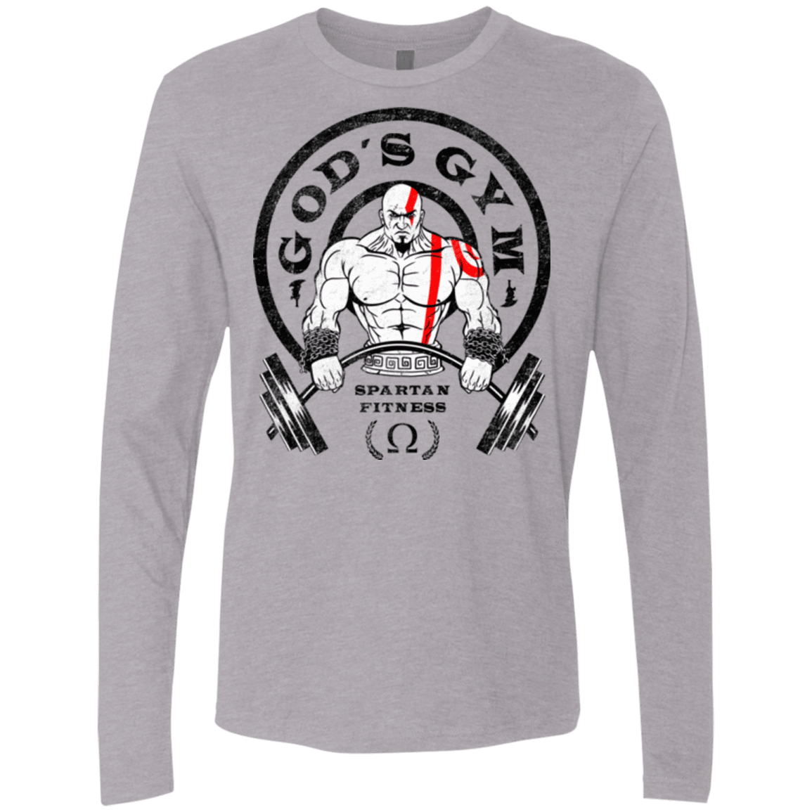 T-Shirts Heather Grey / Small God's Gym Men's Premium Long Sleeve