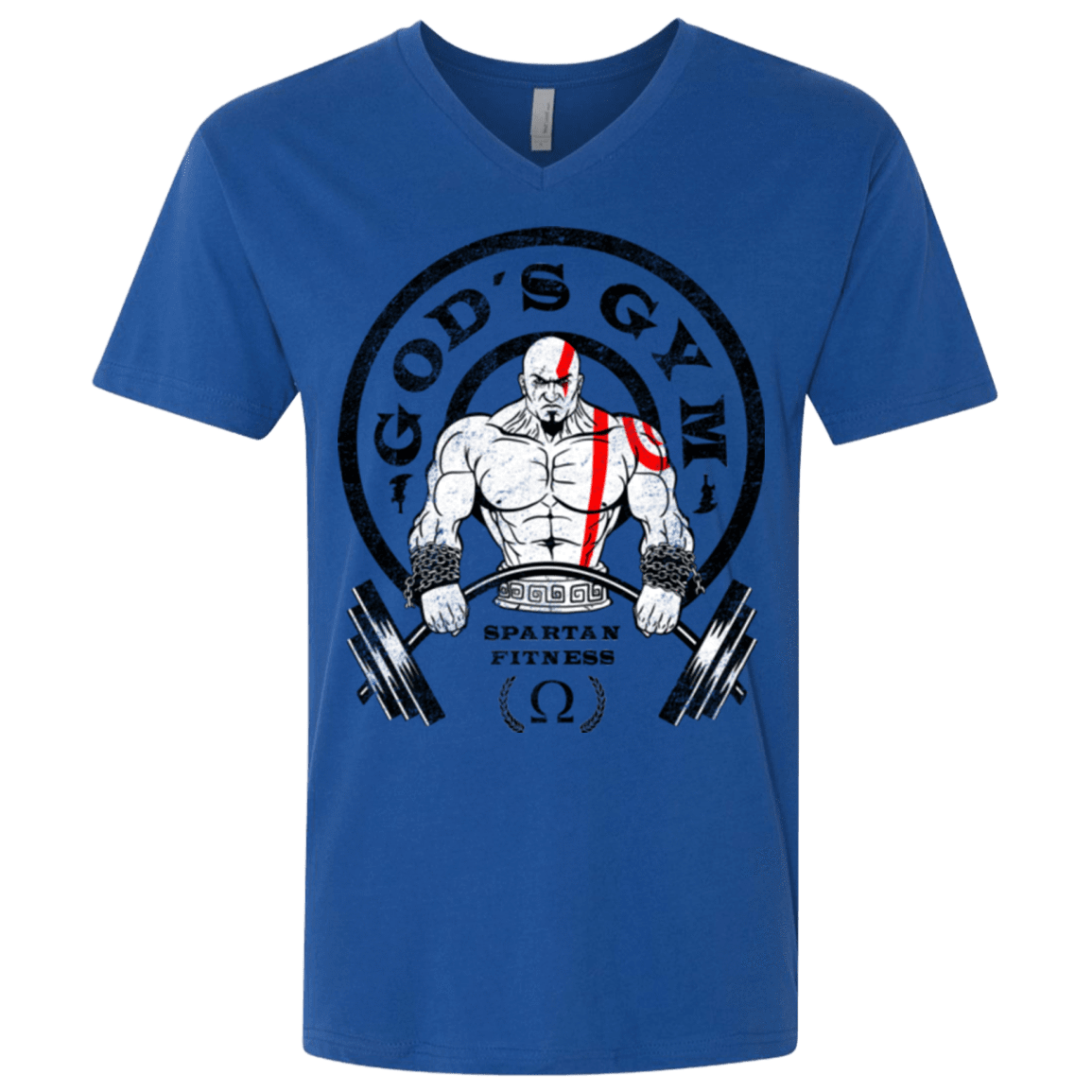 T-Shirts Royal / X-Small God's Gym Men's Premium V-Neck