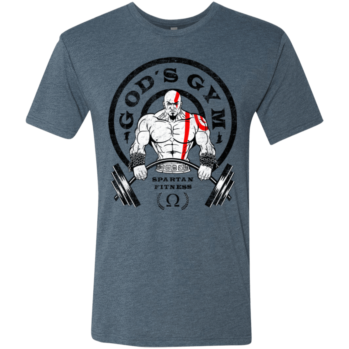 T-Shirts Indigo / Small God's Gym Men's Triblend T-Shirt