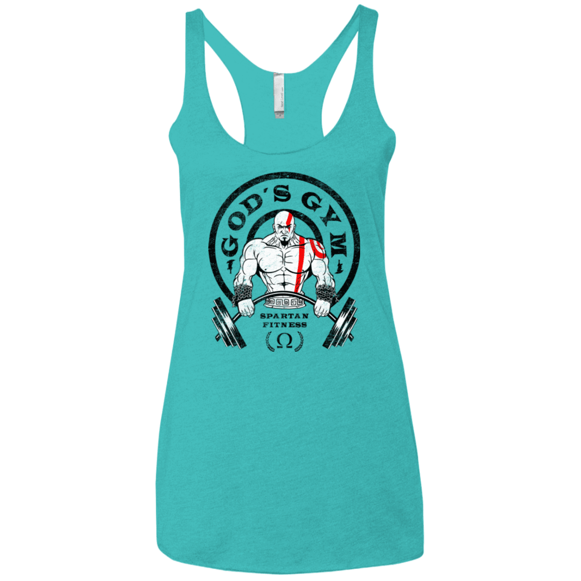 T-Shirts Tahiti Blue / X-Small God's Gym Women's Triblend Racerback Tank