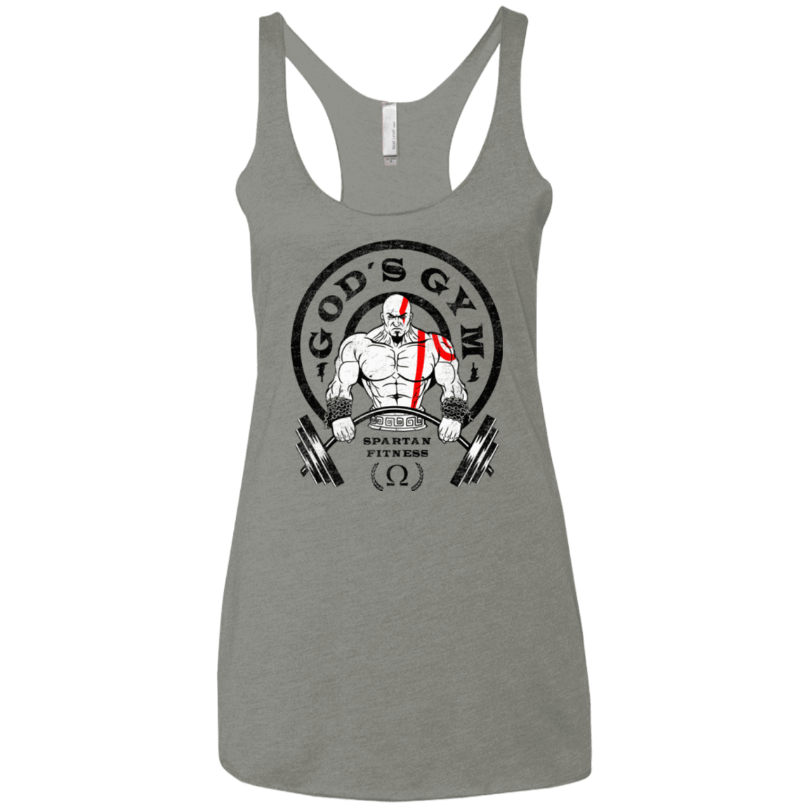 T-Shirts Venetian Grey / X-Small God's Gym Women's Triblend Racerback Tank