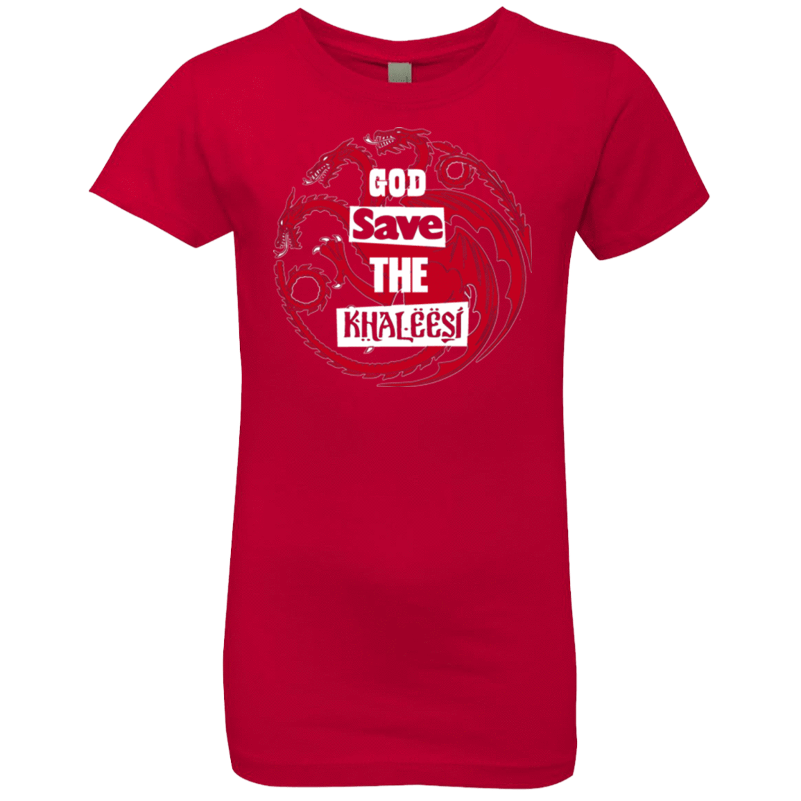 T-Shirts Red / YXS God save Girls Premium T-Shirt