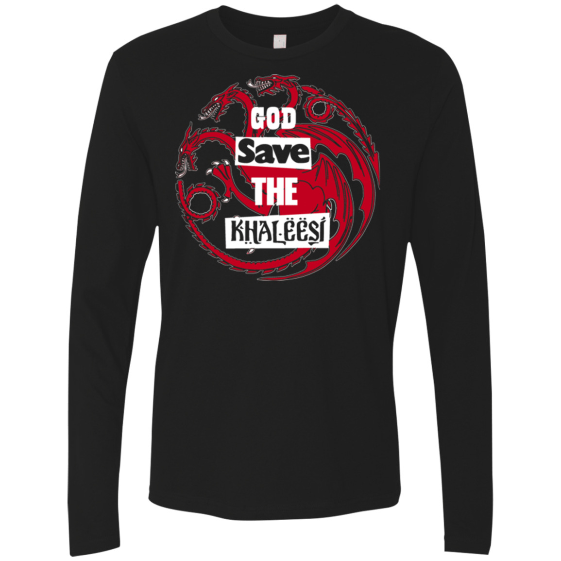 T-Shirts Black / Small God save Men's Premium Long Sleeve
