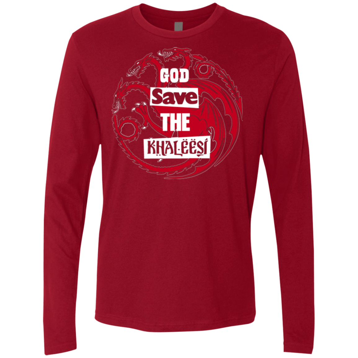 T-Shirts Cardinal / Small God save Men's Premium Long Sleeve