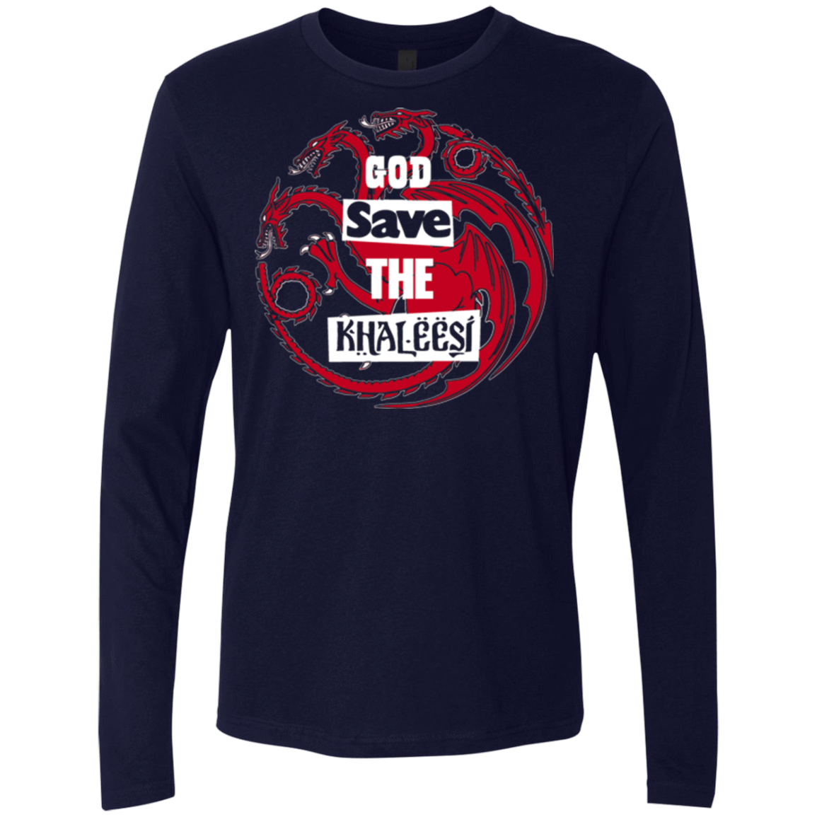 T-Shirts Midnight Navy / Small God save Men's Premium Long Sleeve