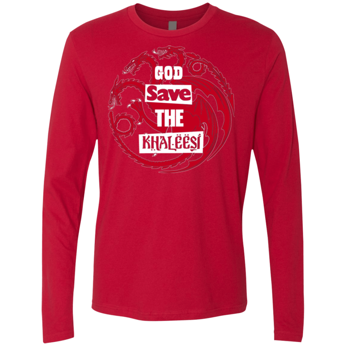 T-Shirts Red / Small God save Men's Premium Long Sleeve
