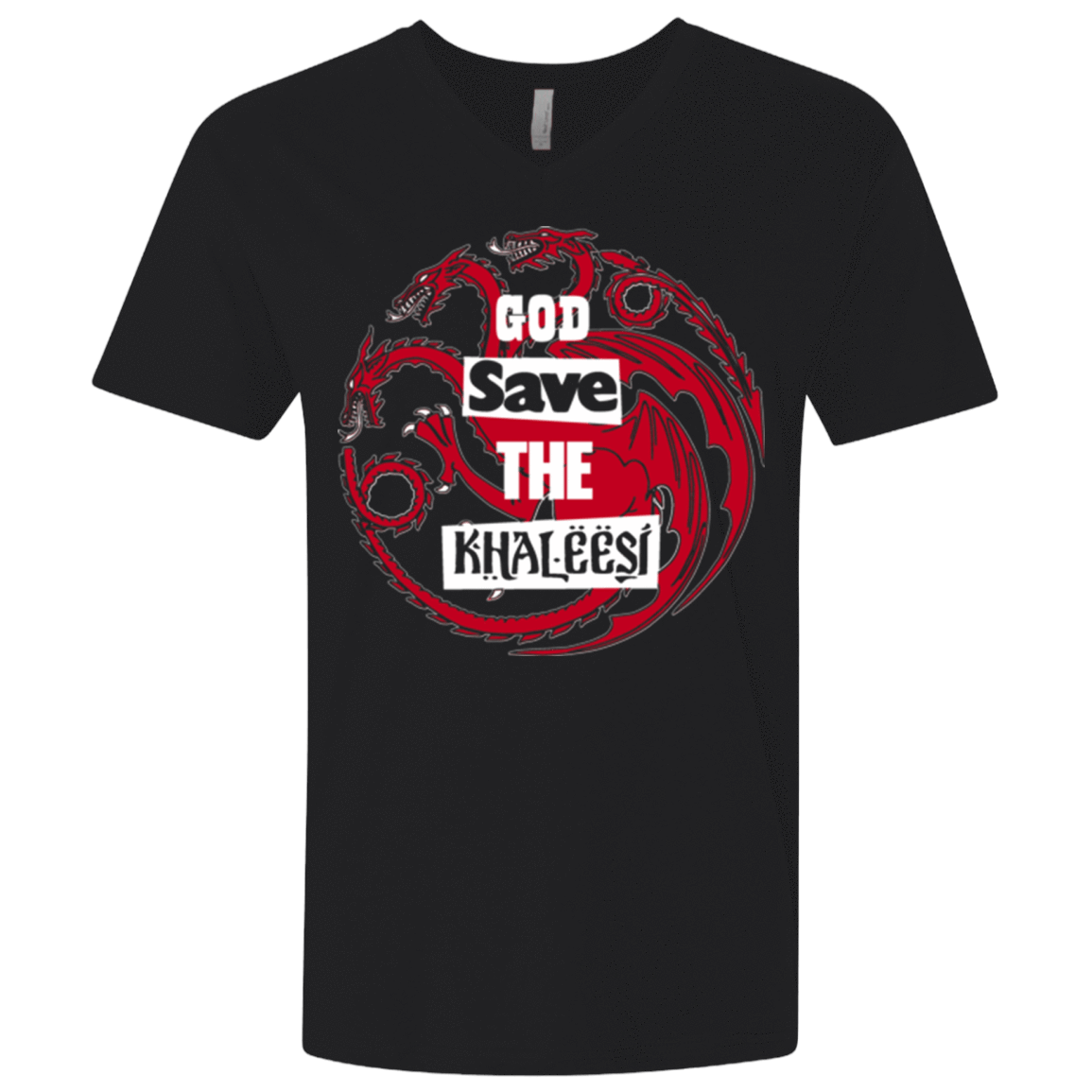 T-Shirts Black / X-Small God save Men's Premium V-Neck