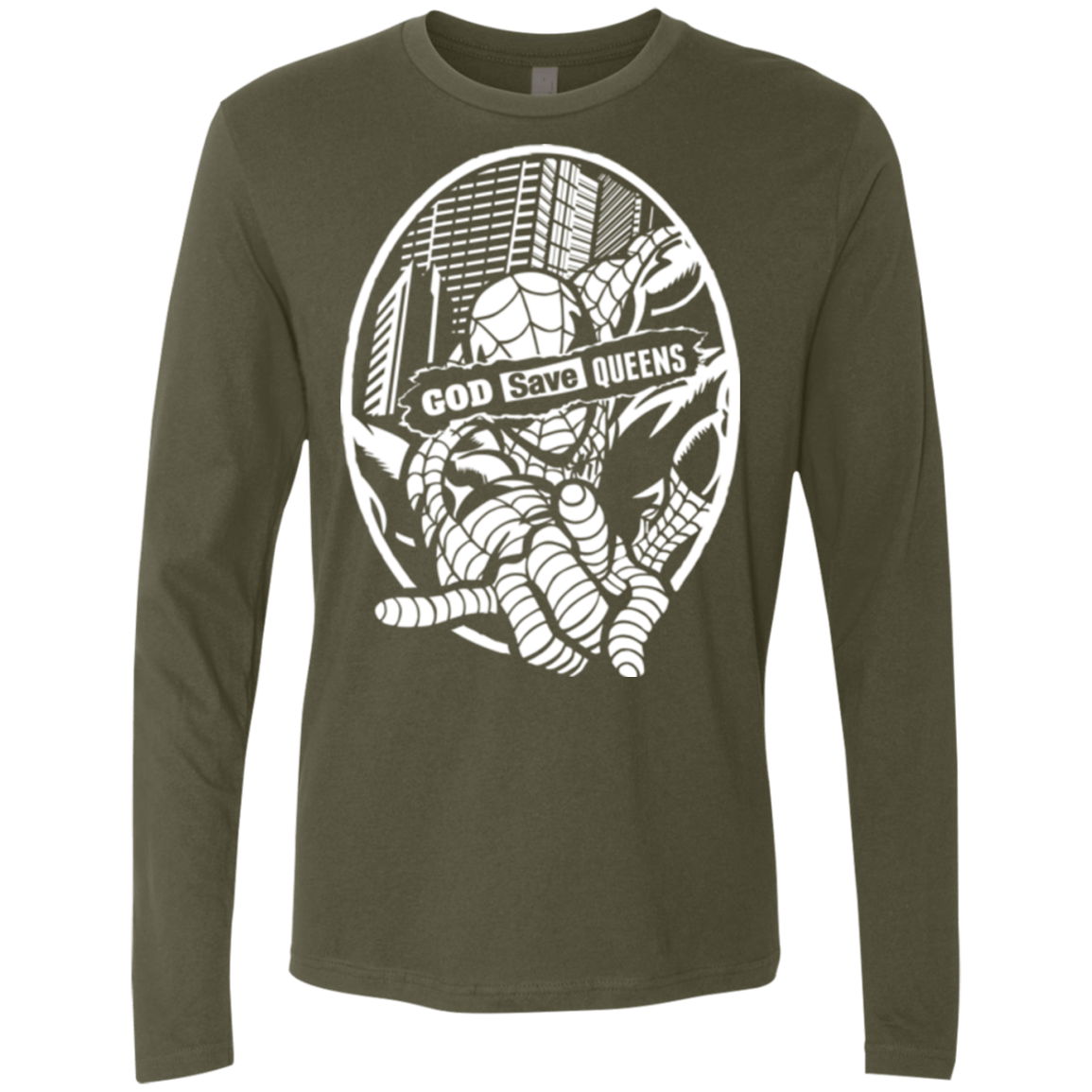 T-Shirts Military Green / Small GOD SAVE QUEENS Men's Premium Long Sleeve