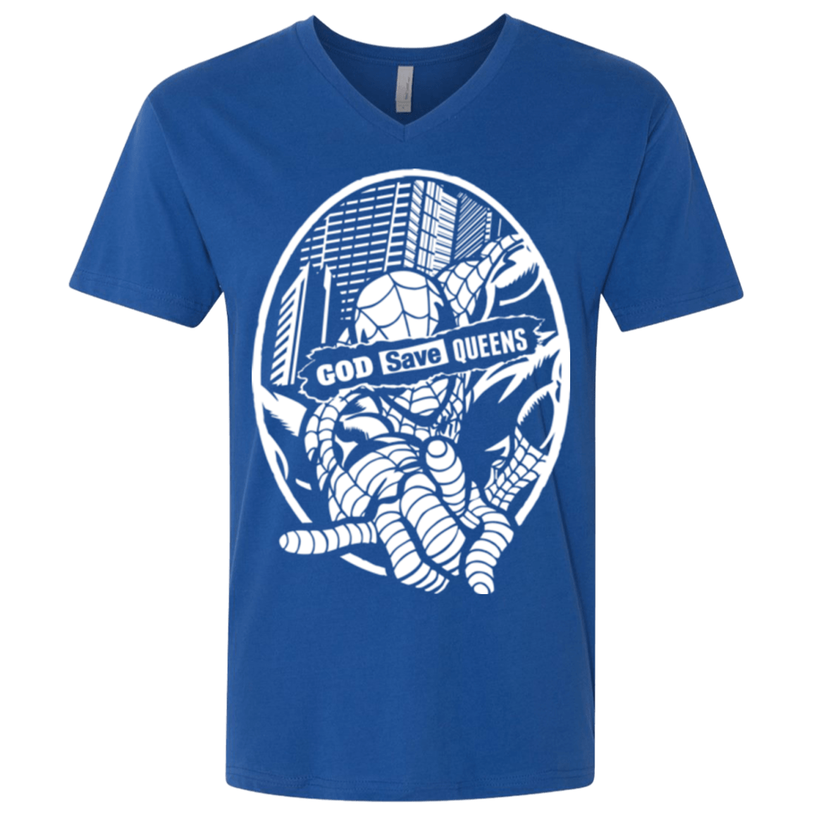 T-Shirts Royal / X-Small GOD SAVE QUEENS Men's Premium V-Neck