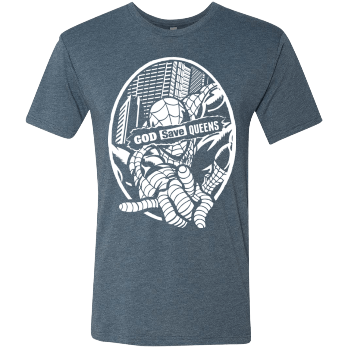 T-Shirts Indigo / Small GOD SAVE QUEENS Men's Triblend T-Shirt
