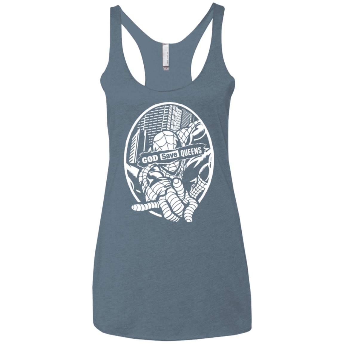 T-Shirts Indigo / X-Small GOD SAVE QUEENS Women's Triblend Racerback Tank