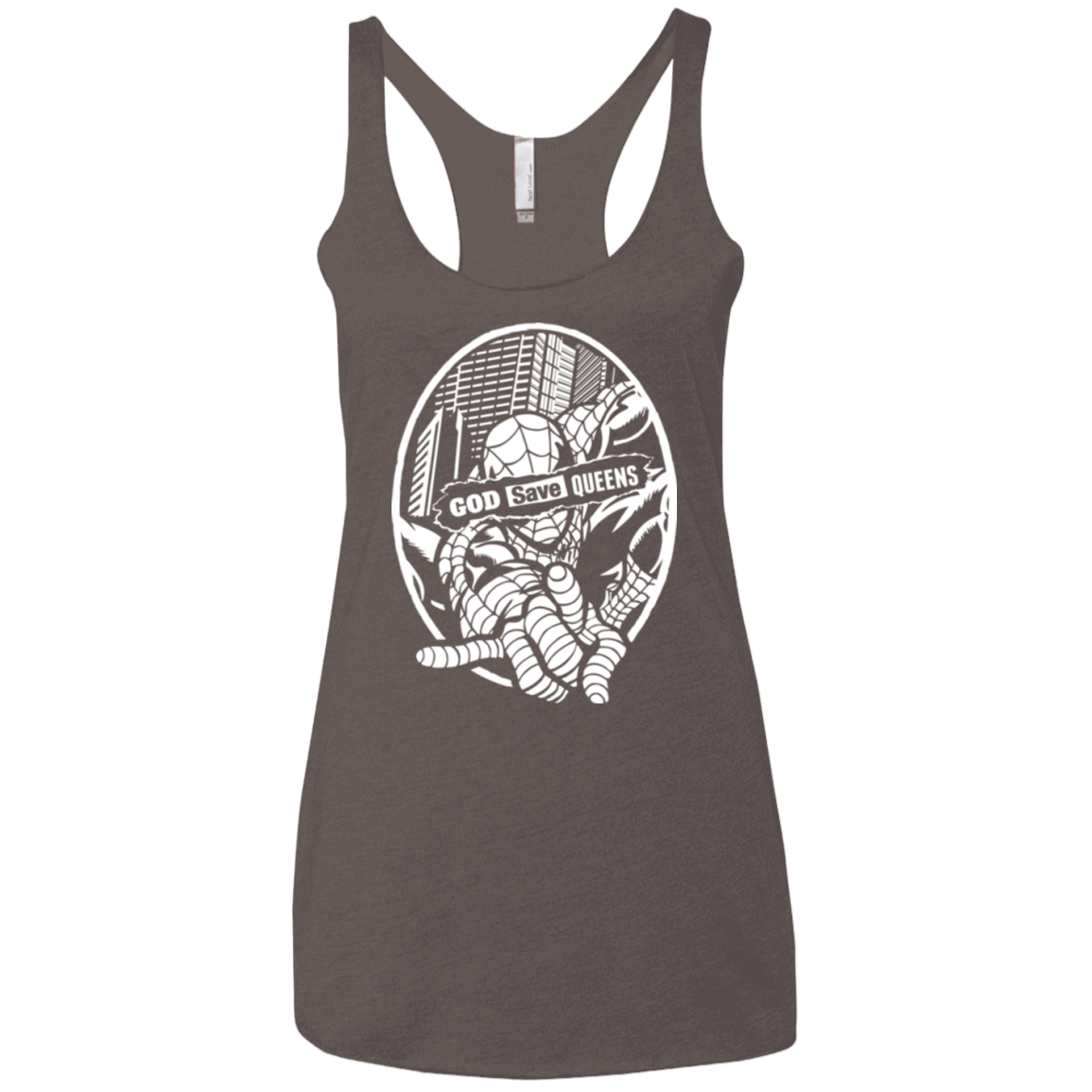 T-Shirts Macchiato / X-Small GOD SAVE QUEENS Women's Triblend Racerback Tank