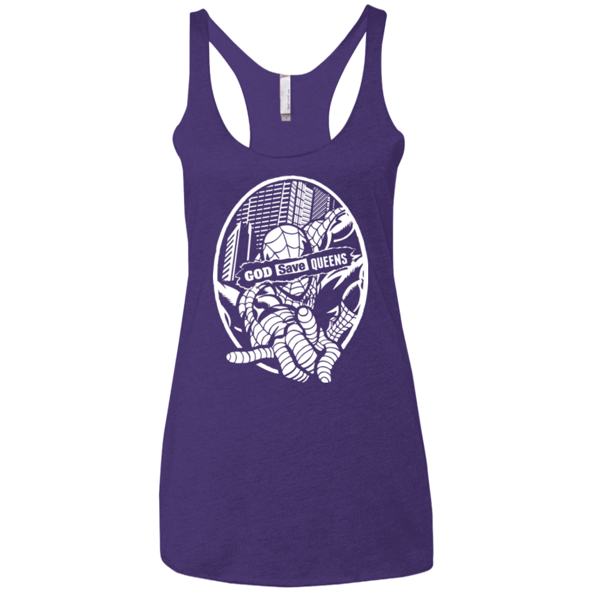 T-Shirts Purple Rush / X-Small GOD SAVE QUEENS Women's Triblend Racerback Tank