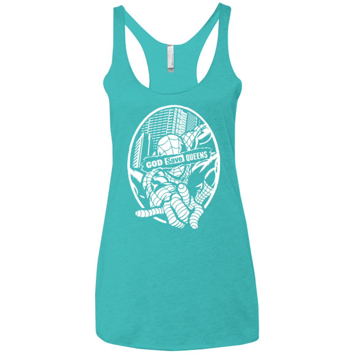 T-Shirts Tahiti Blue / X-Small GOD SAVE QUEENS Women's Triblend Racerback Tank