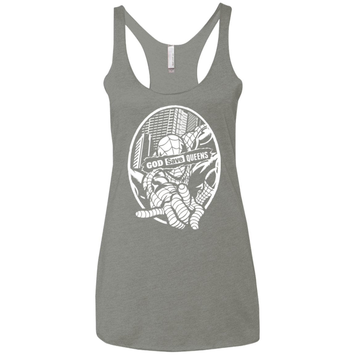 T-Shirts Venetian Grey / X-Small GOD SAVE QUEENS Women's Triblend Racerback Tank