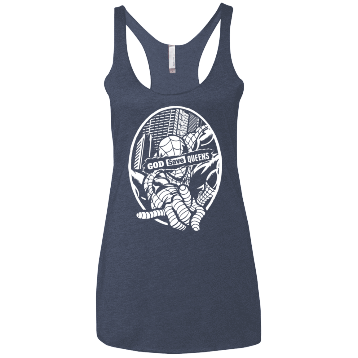 T-Shirts Vintage Navy / X-Small GOD SAVE QUEENS Women's Triblend Racerback Tank