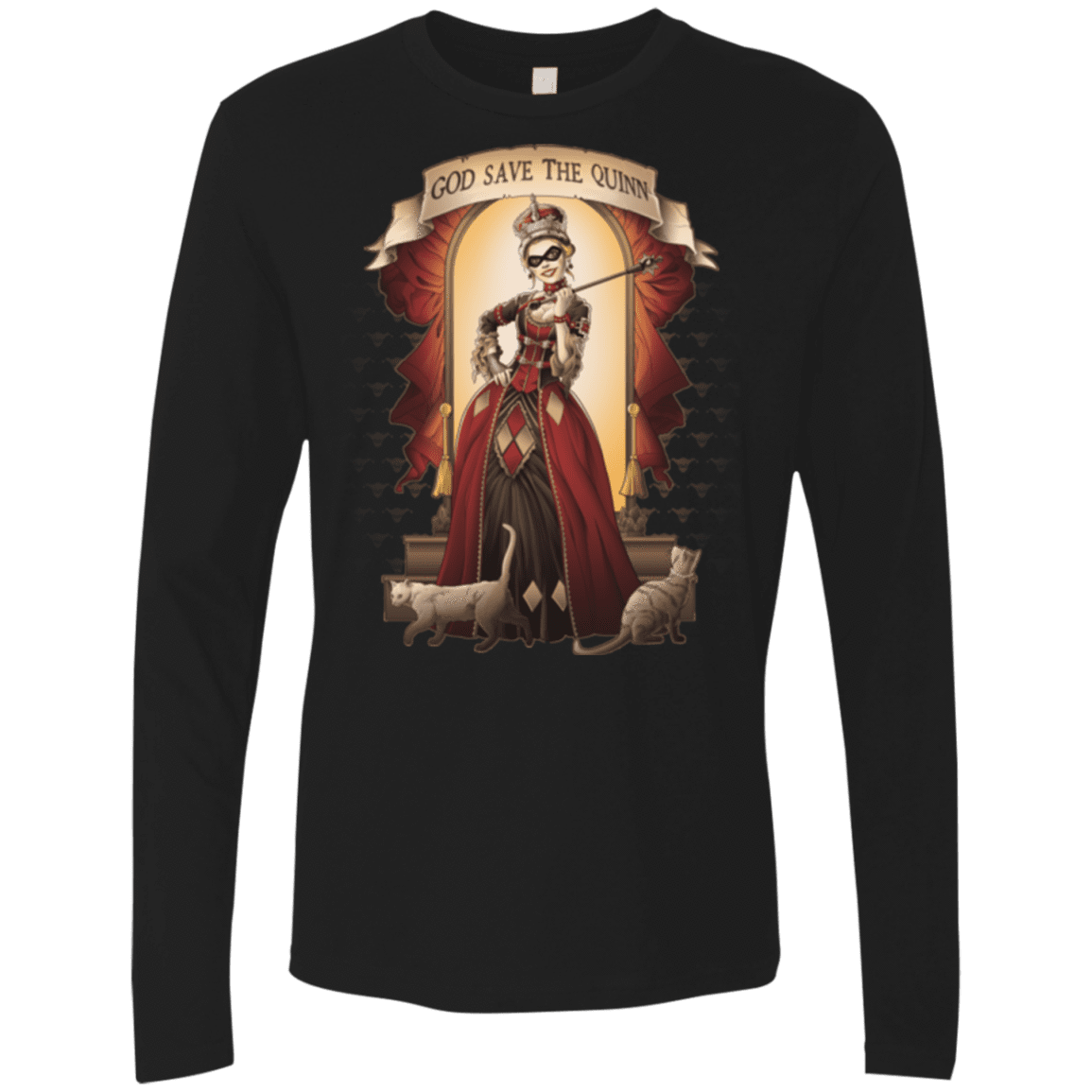 T-Shirts Black / Small God Save The Quinn Men's Premium Long Sleeve