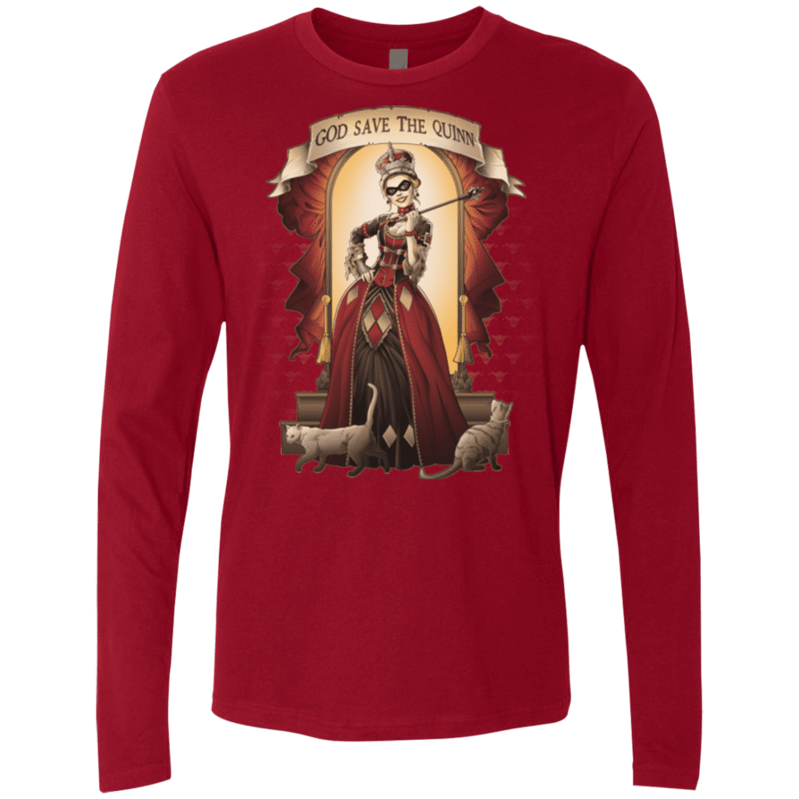 T-Shirts Cardinal / Small God Save The Quinn Men's Premium Long Sleeve