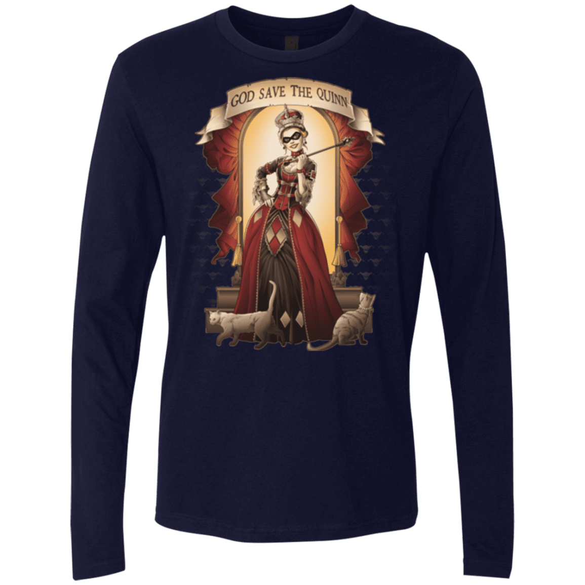 T-Shirts Midnight Navy / Small God Save The Quinn Men's Premium Long Sleeve