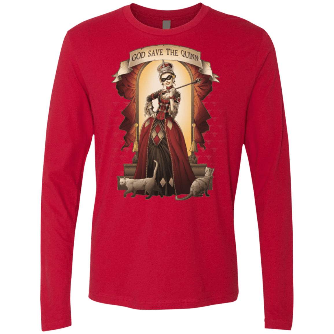 T-Shirts Red / Small God Save The Quinn Men's Premium Long Sleeve