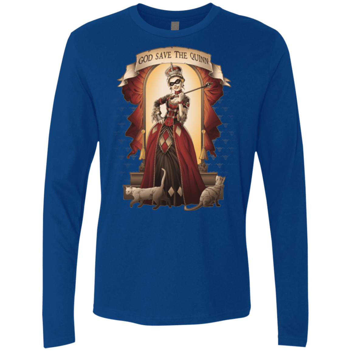 T-Shirts Royal / Small God Save The Quinn Men's Premium Long Sleeve