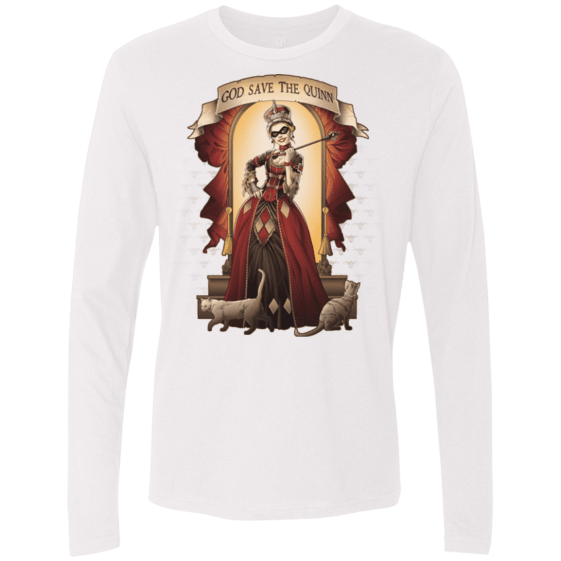 T-Shirts White / Small God Save The Quinn Men's Premium Long Sleeve