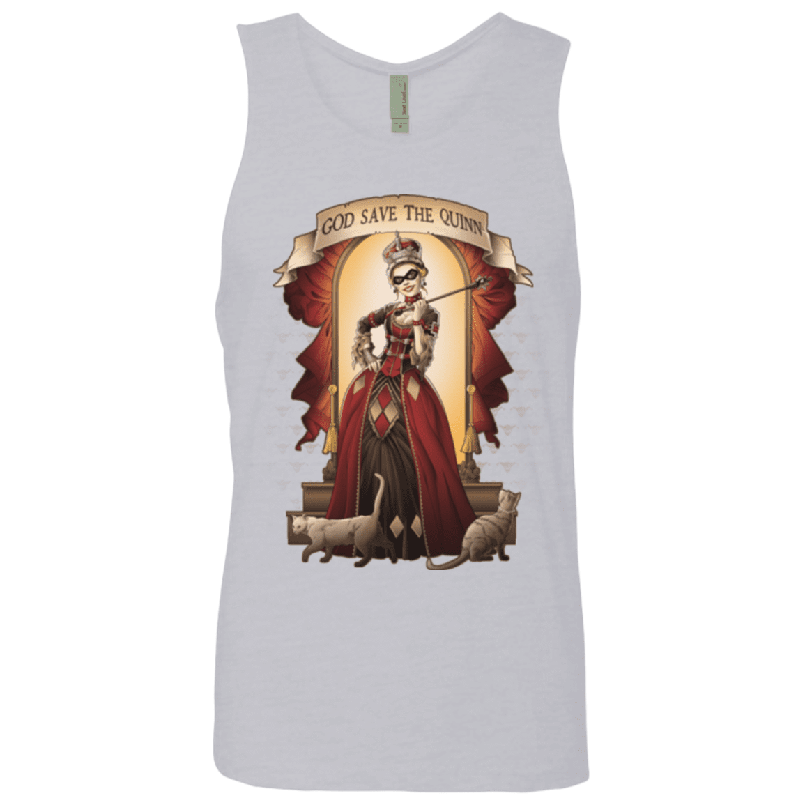 T-Shirts Heather Grey / Small God Save The Quinn Men's Premium Tank Top