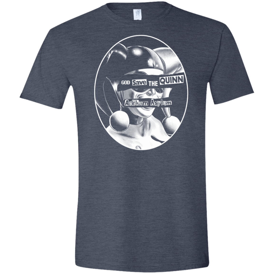 T-Shirts Heather Navy / S God Save The Quinn Men's Semi-Fitted Softstyle