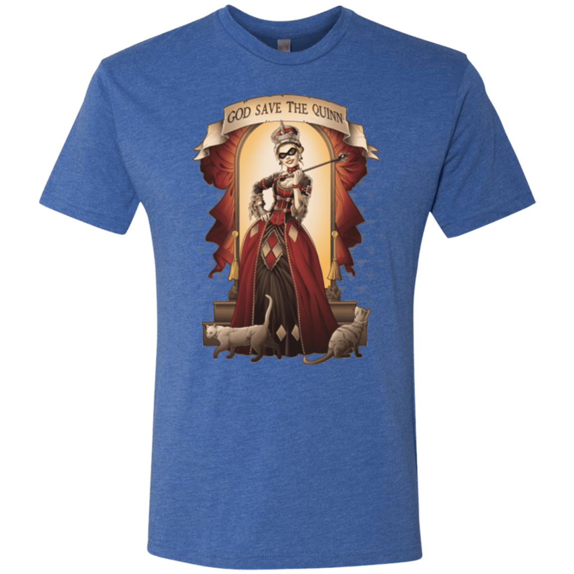 T-Shirts Vintage Royal / Small God Save The Quinn Men's Triblend T-Shirt