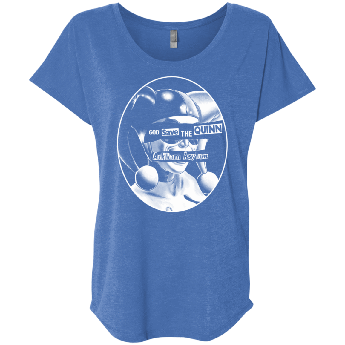 T-Shirts Vintage Royal / X-Small God Save The Quinn Triblend Dolman Sleeve