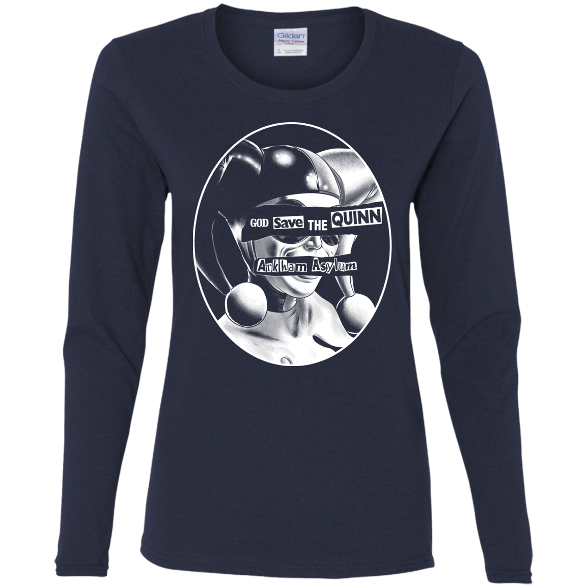 T-Shirts Navy / S God Save The Quinn Women's Long Sleeve T-Shirt