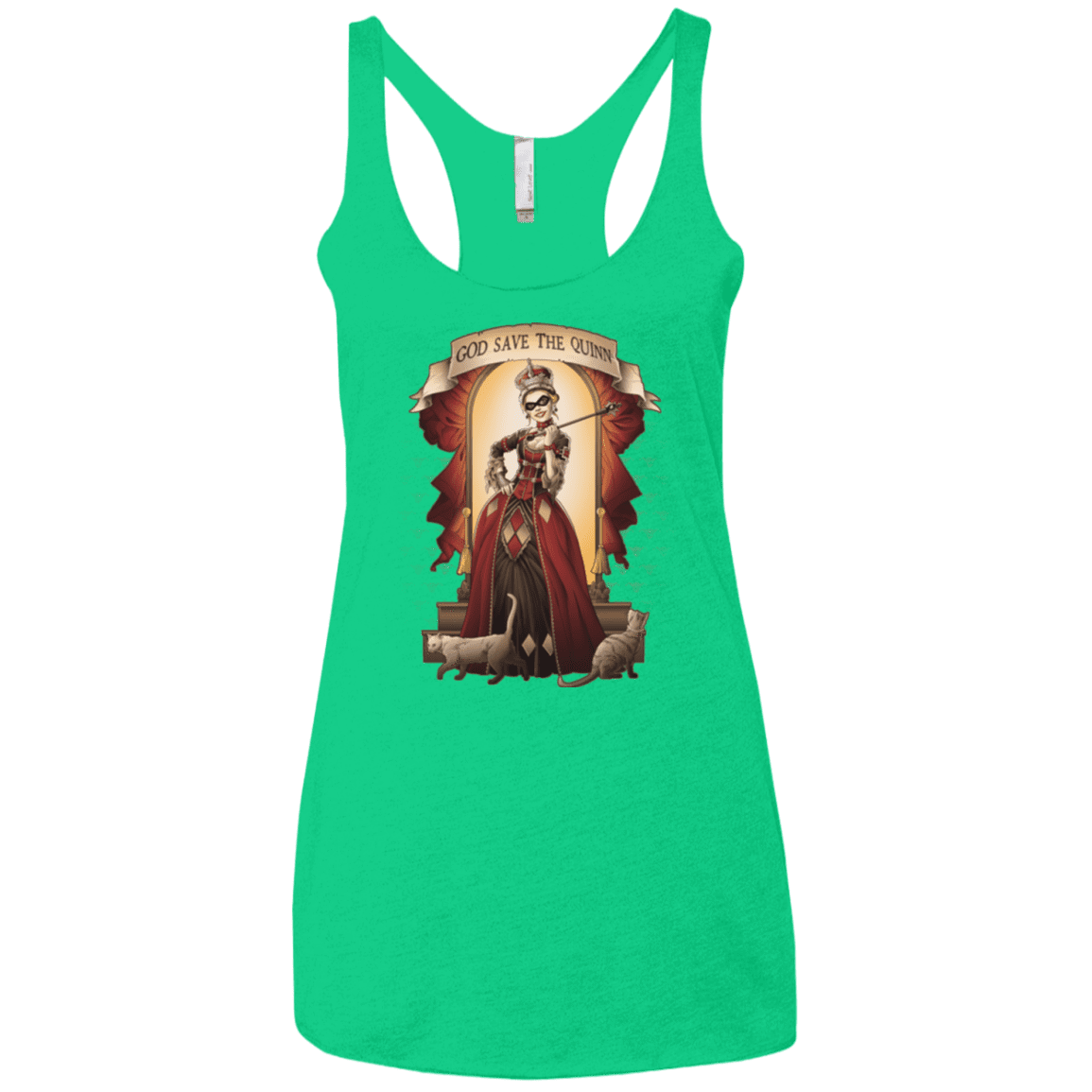 T-Shirts Envy / X-Small God Save The Quinn Women's Triblend Racerback Tank