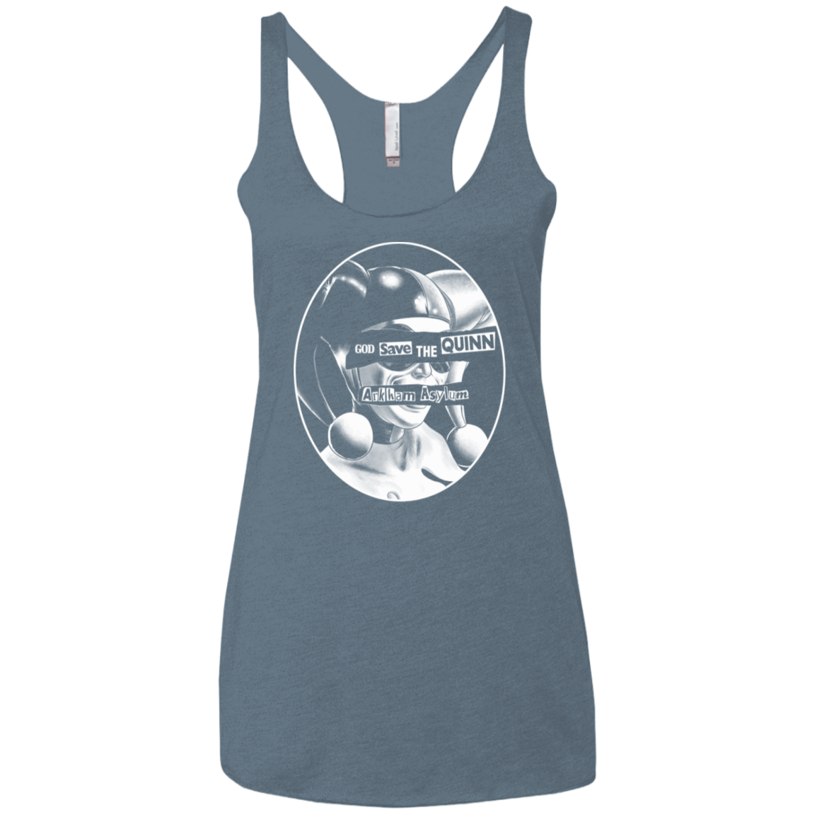 T-Shirts Indigo / X-Small God Save The Quinn Women's Triblend Racerback Tank