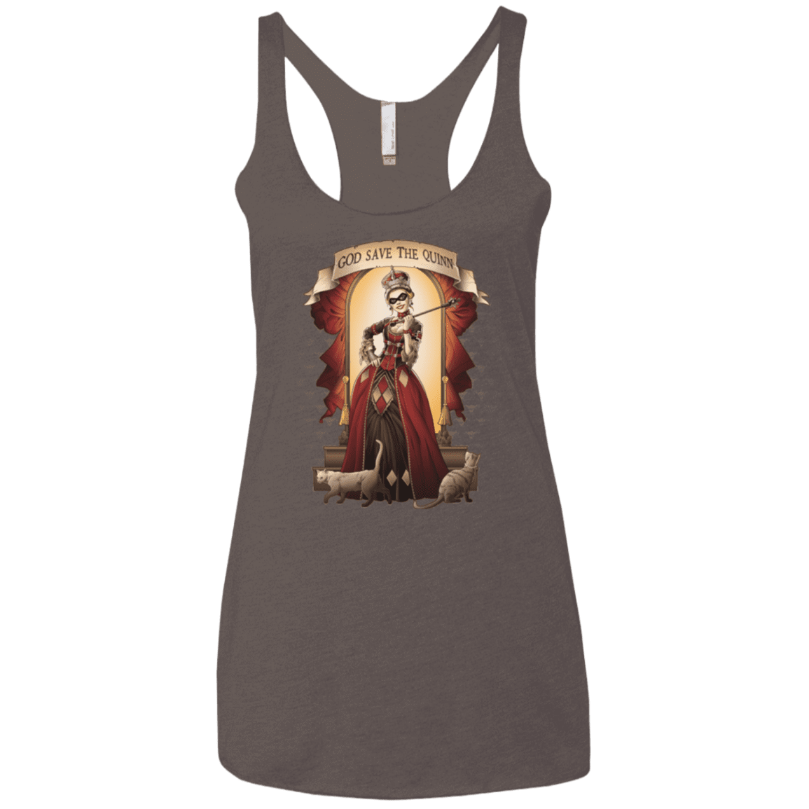 T-Shirts Macchiato / X-Small God Save The Quinn Women's Triblend Racerback Tank
