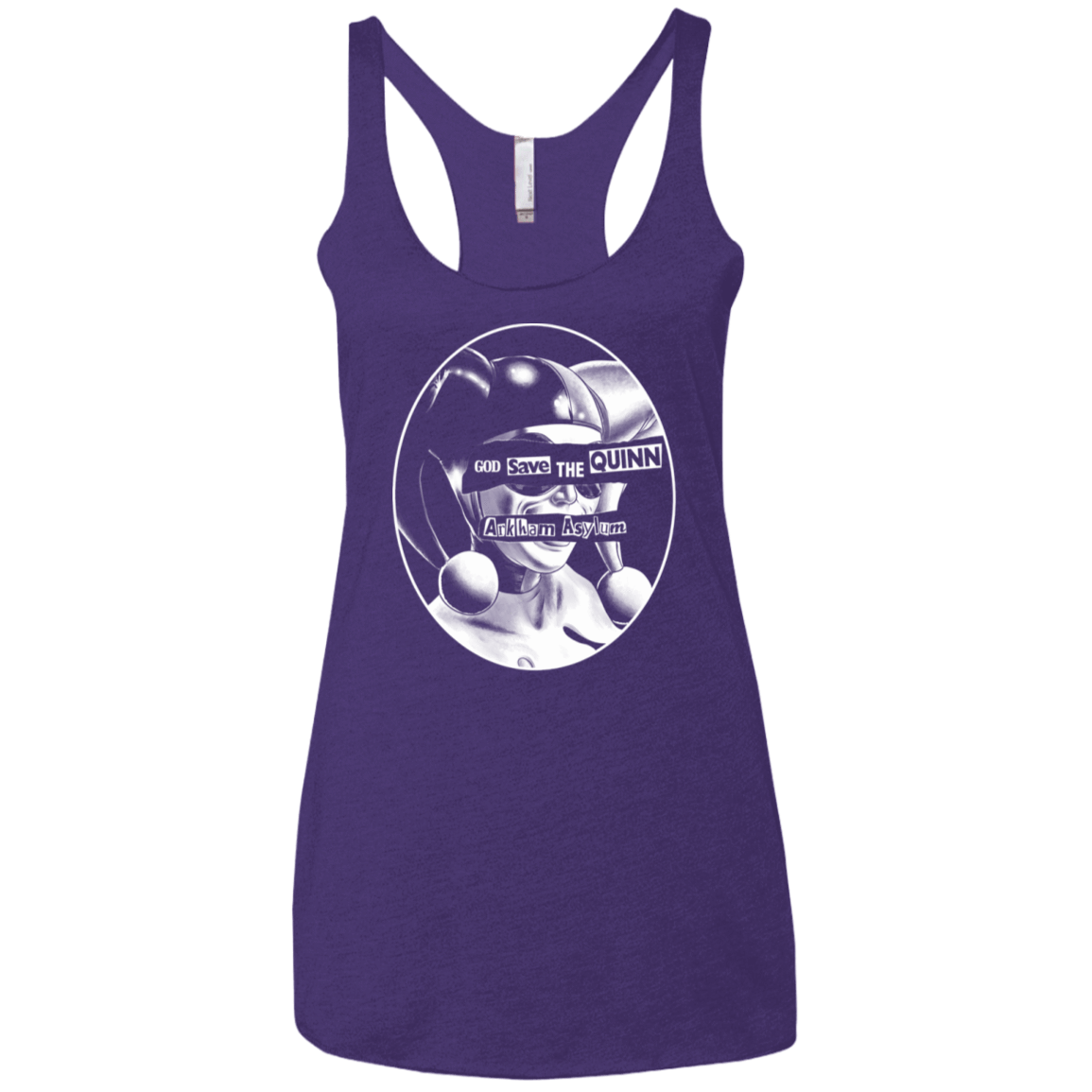 T-Shirts Purple Rush / X-Small God Save The Quinn Women's Triblend Racerback Tank