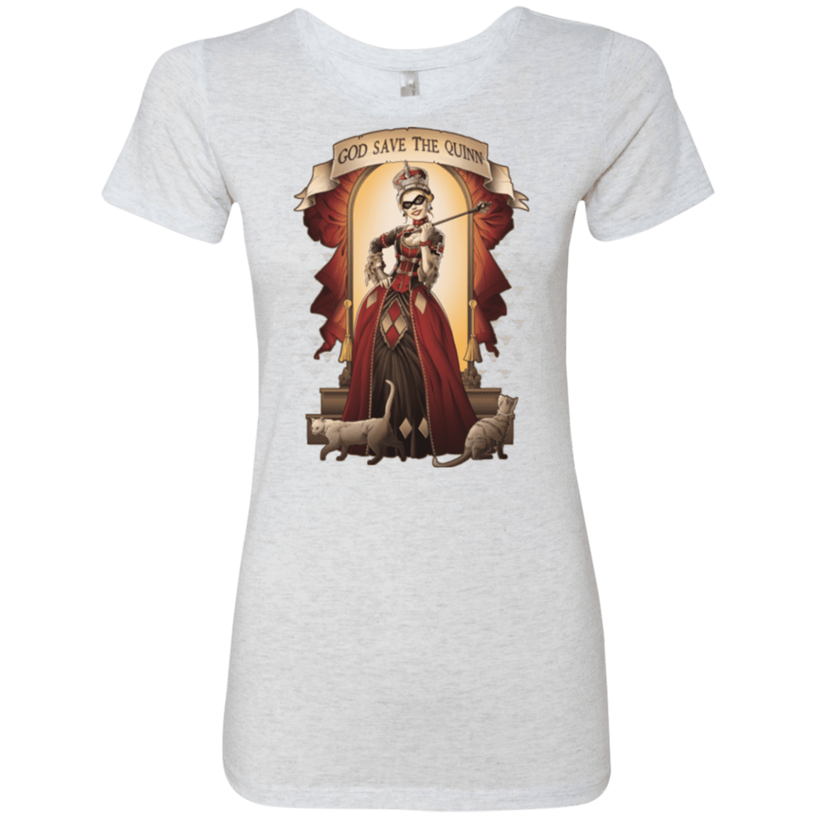 T-Shirts Heather White / Small God Save The Quinn Women's Triblend T-Shirt