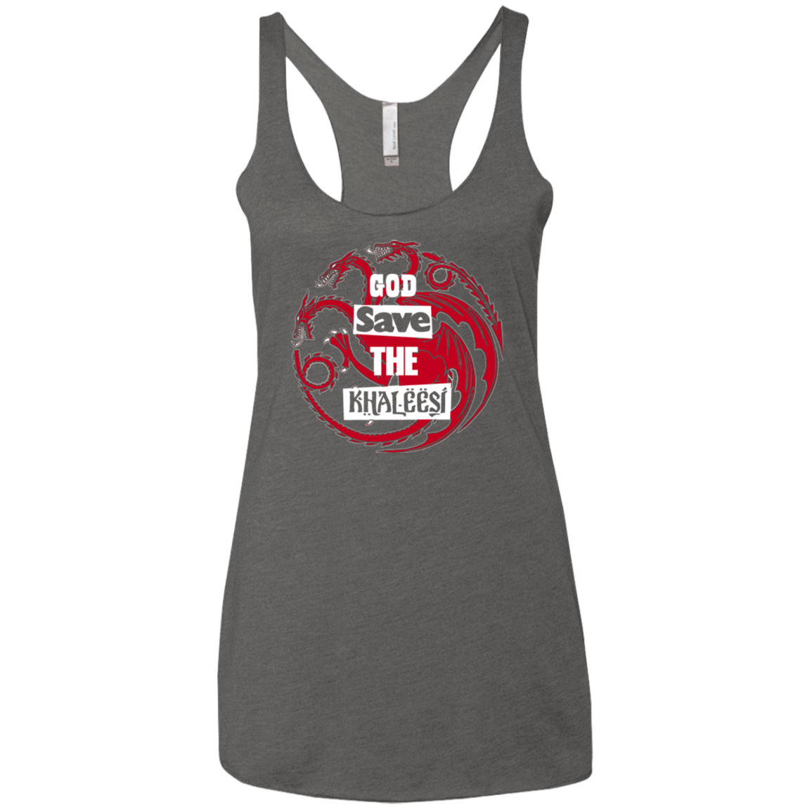 T-Shirts Premium Heather / X-Small God save Women's Triblend Racerback Tank