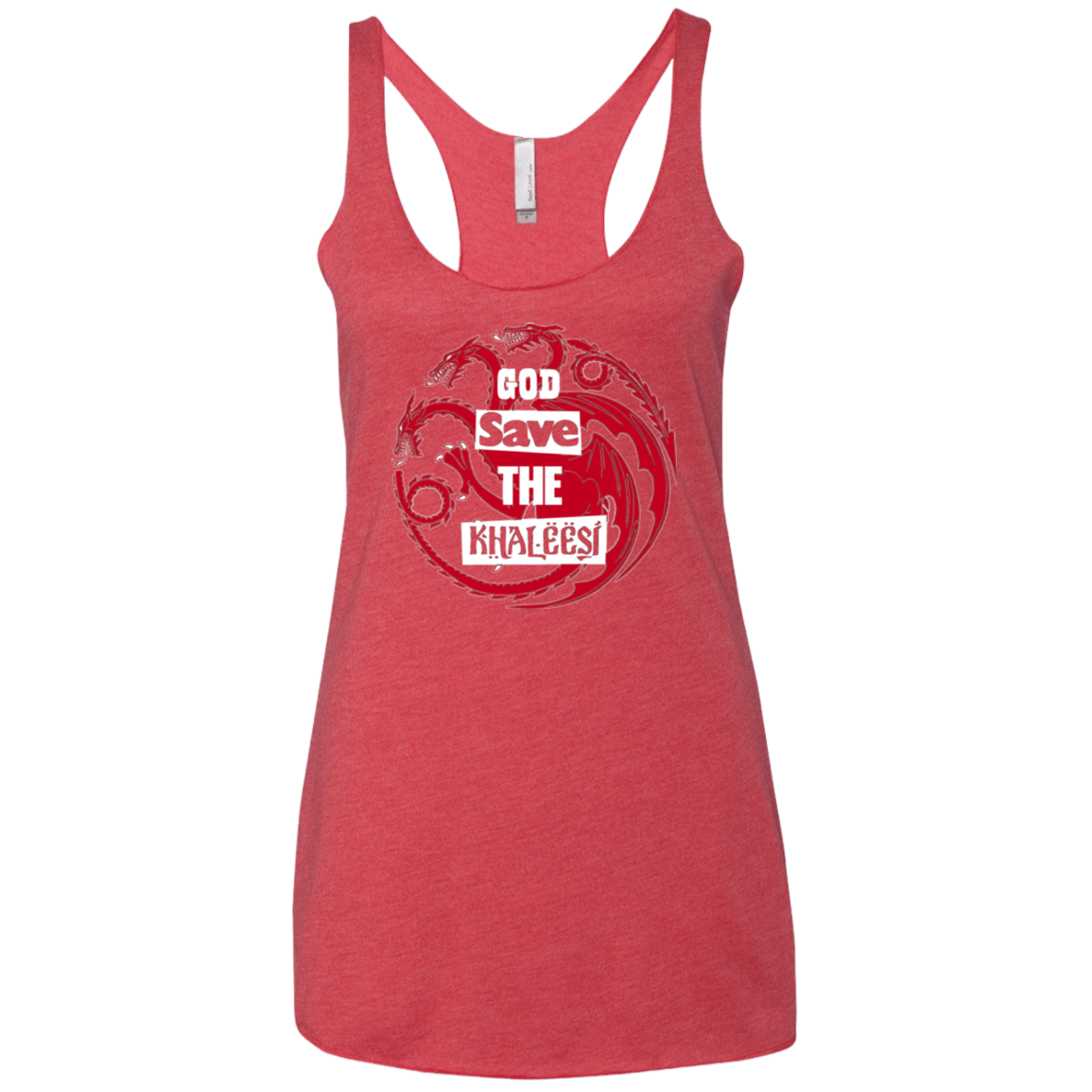 T-Shirts Vintage Red / X-Small God save Women's Triblend Racerback Tank