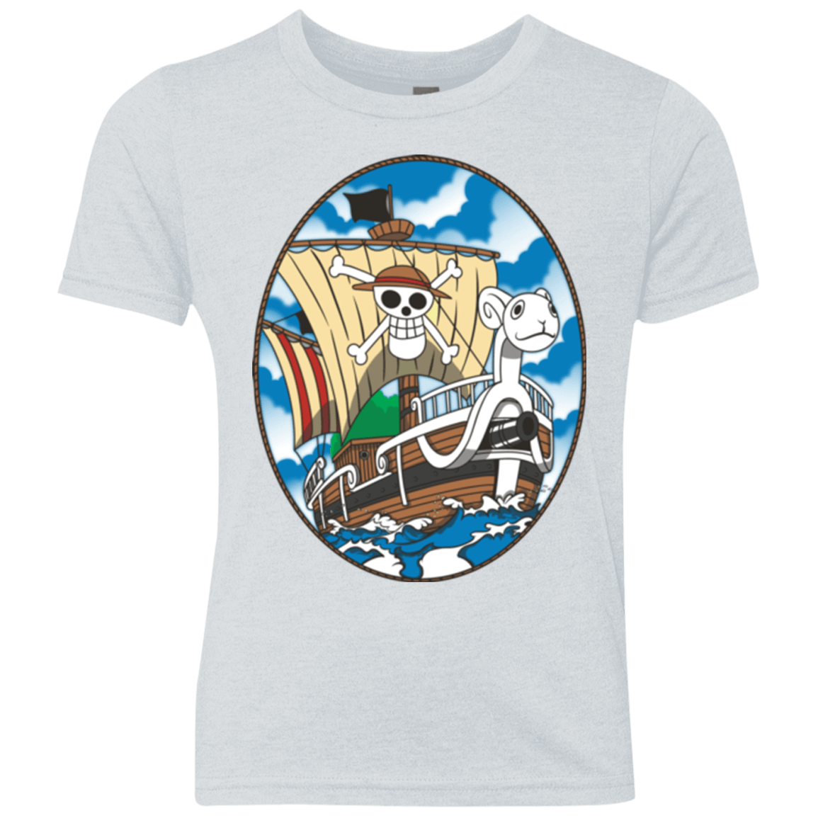 T-Shirts Heather White / YXS Going Merry Youth Triblend T-Shirt