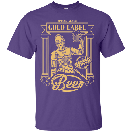 T-Shirts Purple / S Gold Label Beer T-Shirt